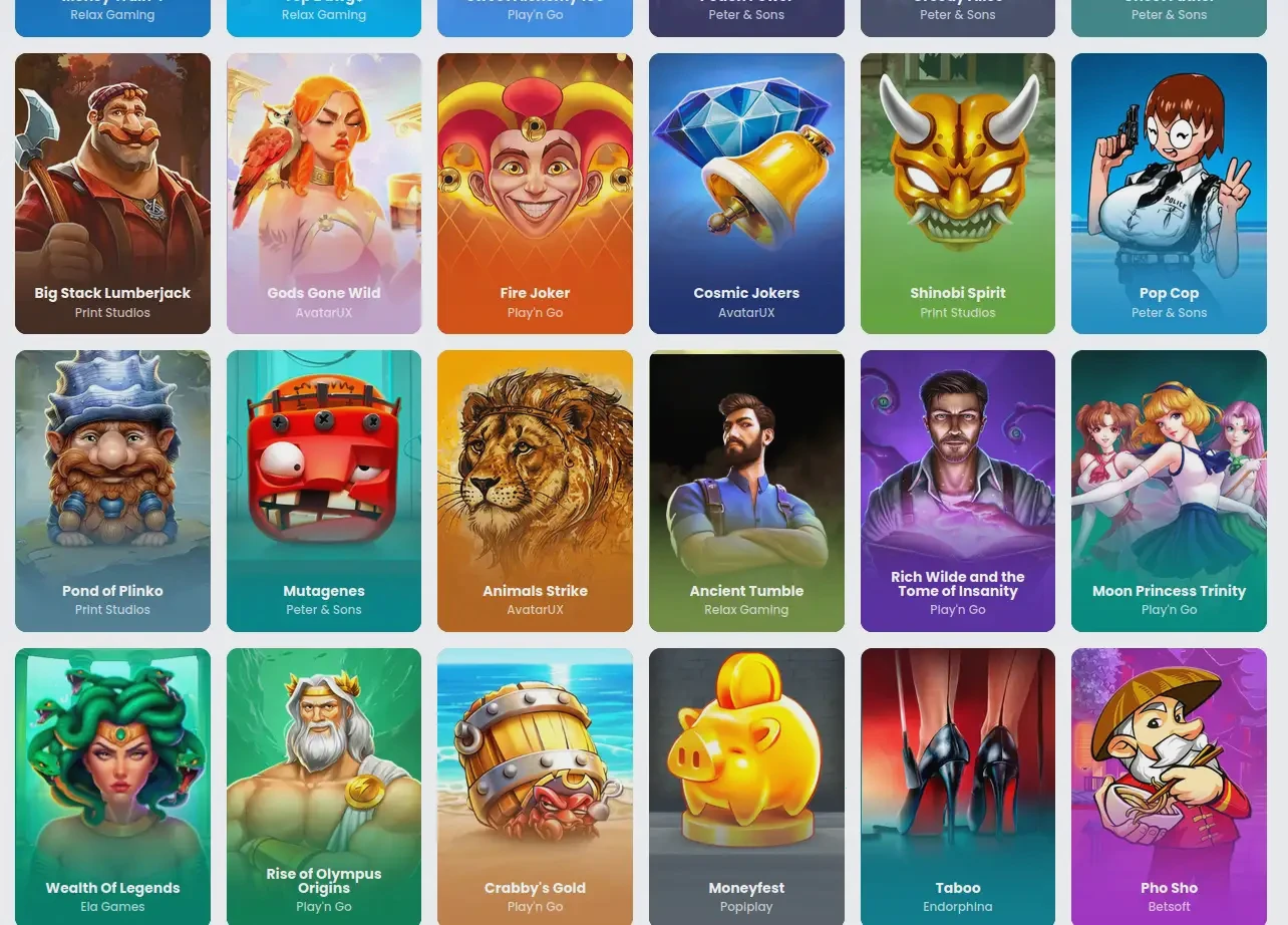 Starzino mobiel casino interface op smartphone